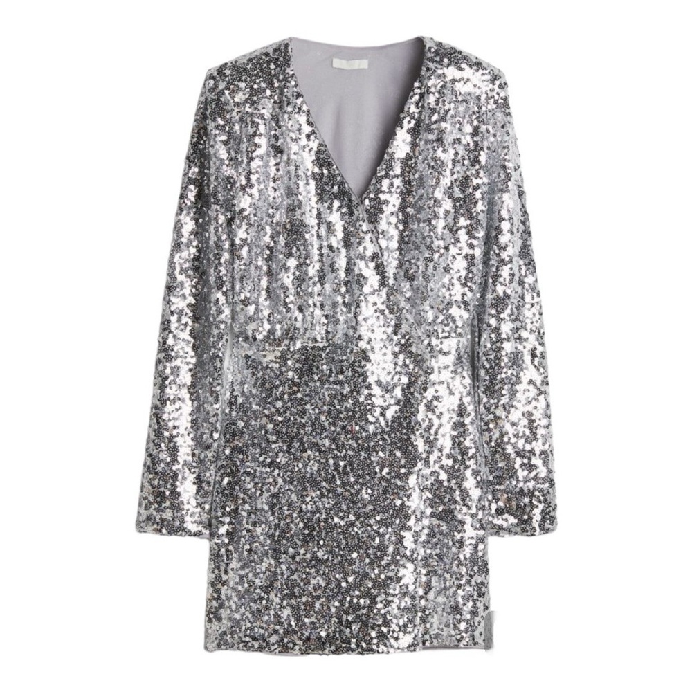 H&M sequin wrap dress XXL